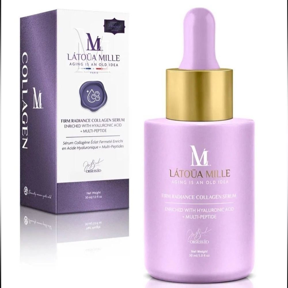 LATOUA MILLE Firm Radiance Collagen Serum w/Hyaluronic Acid + Multi-Peptide 953